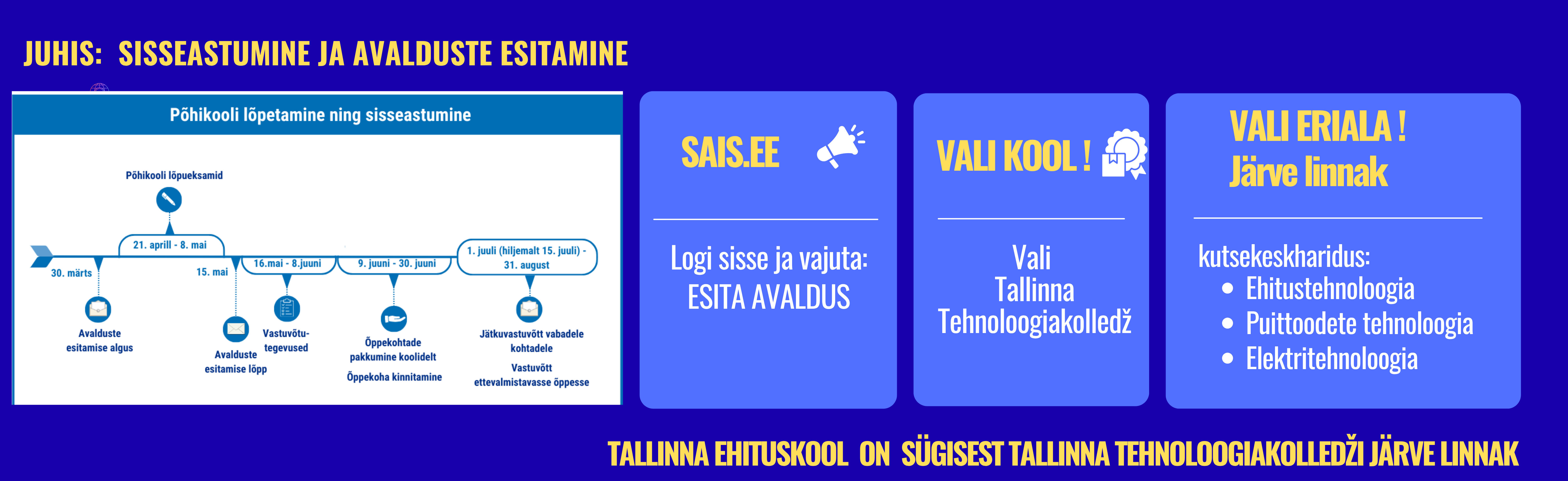 Vastuvõtt, avalduste esitamine (2)